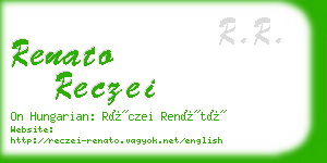 renato reczei business card